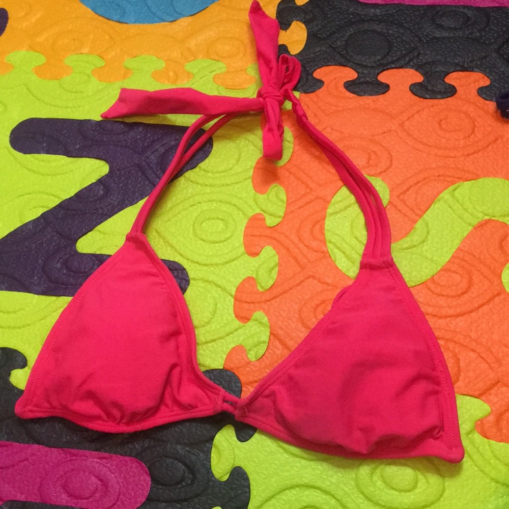 Pink swim top